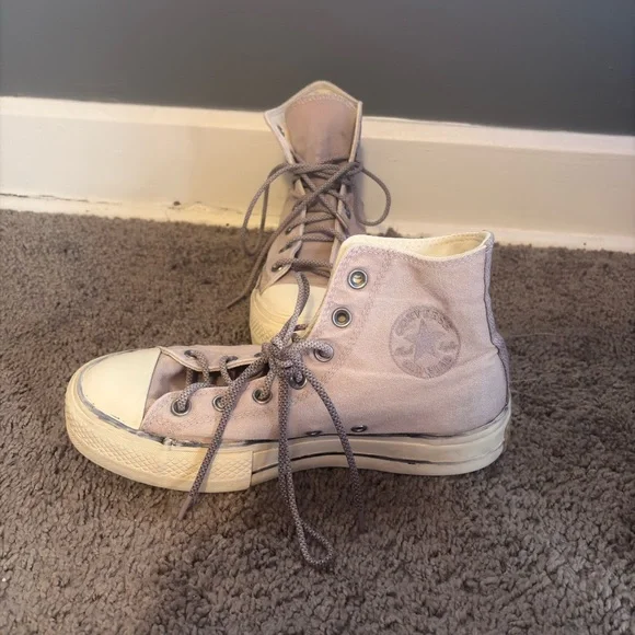 Converse Chuck Taylor All Star High‎ Tops | Women’s 8 | Light Lavender - Picture 3 of 8